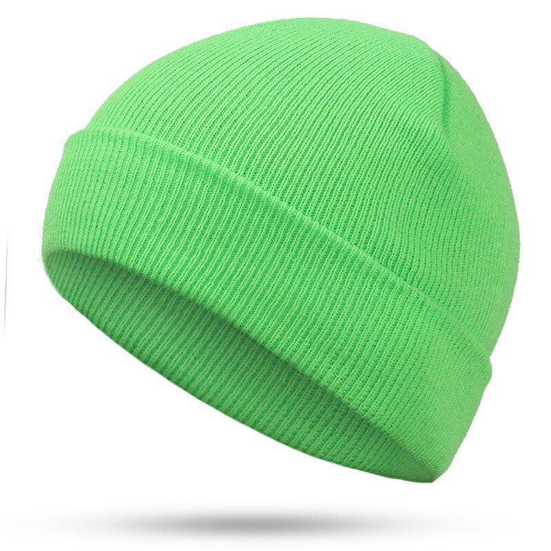 Hatt hip-hop häckmössa röd blå svart orange lila stretch stickade mössor höst vinter hattar för man kvinna skidmössa huva