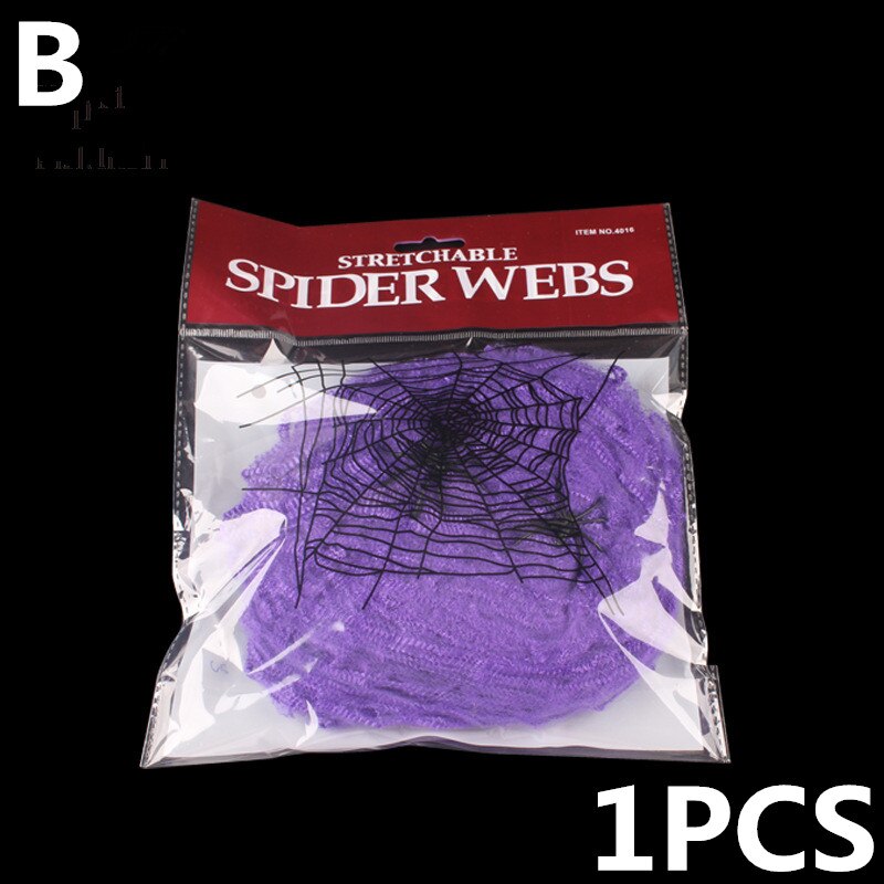 Halloween Scary Party Scene Props pider Silky Cotton Web Cobweb Horror Halloween Bar Haunted House Decor: B mdoel