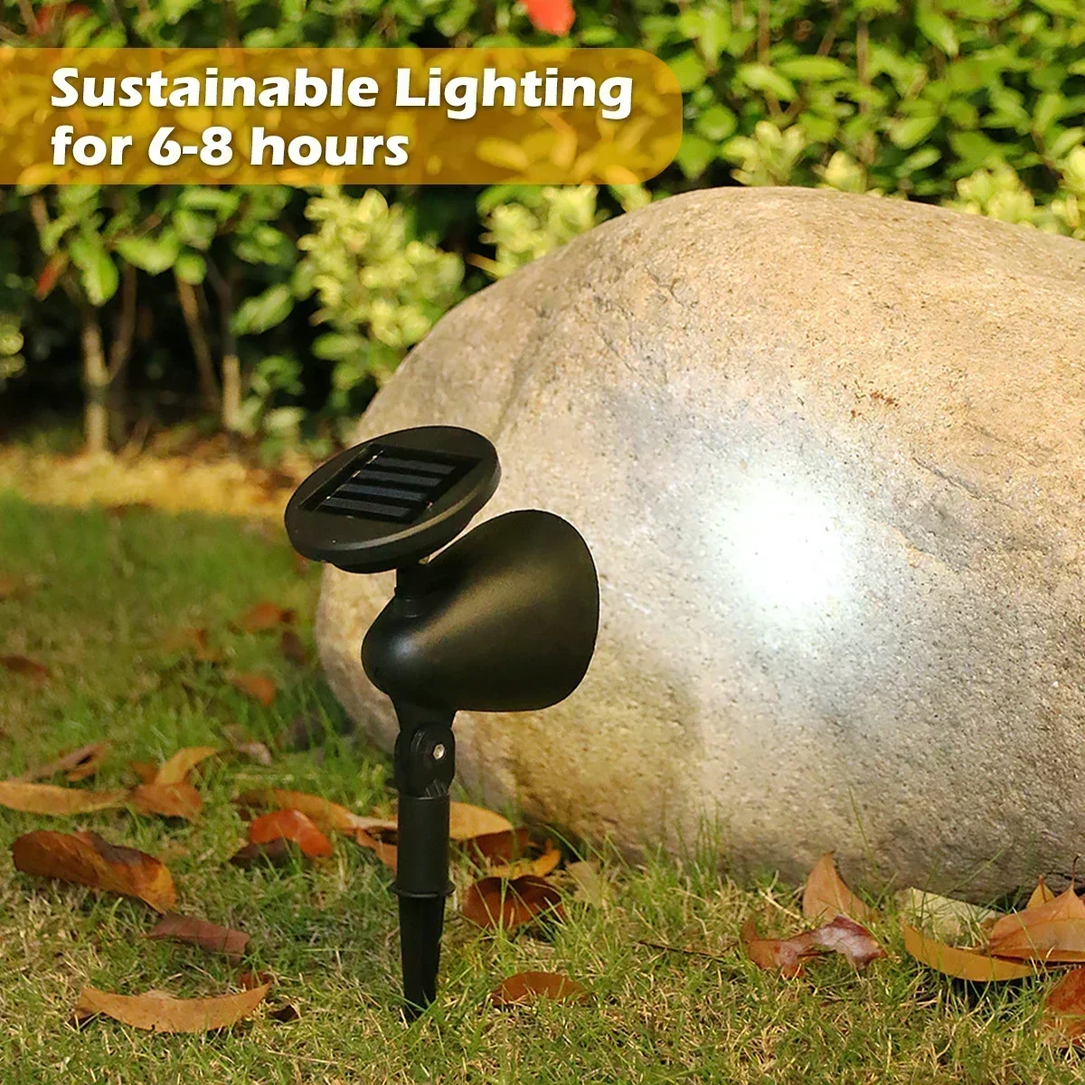 Foco Solar Led para exteriores, luces de jardín, decoración de paisaje, IP65, resistente al agua para césped, patio, camino, árbol, lámpara separada