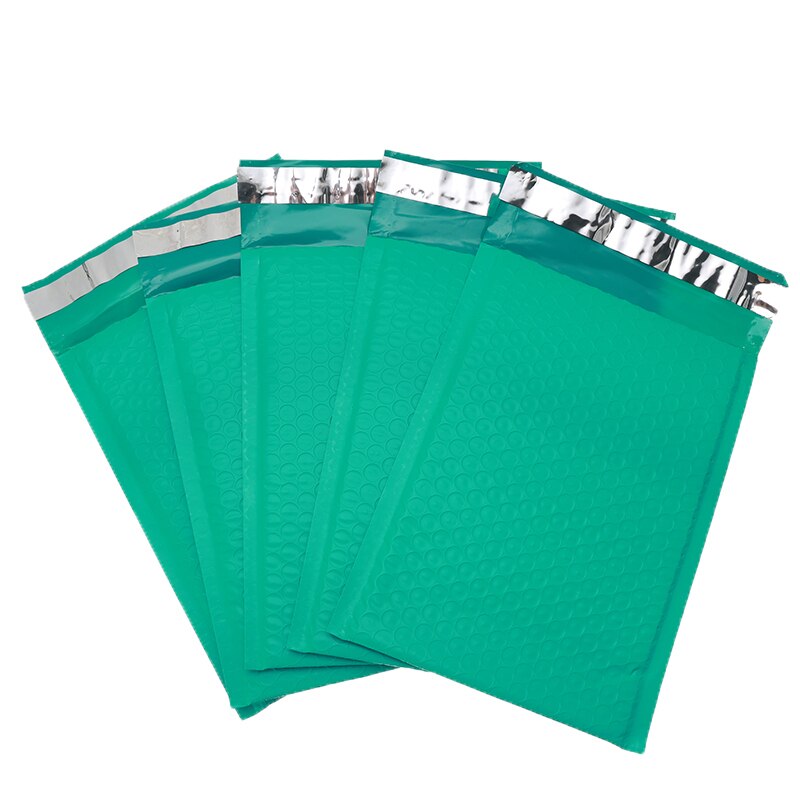 25 stuks/partij groene paarse schuim enveloppen zelfklevende mailers gevoerde enveloppen met bubbeltjesplastic verzendverpakkingen