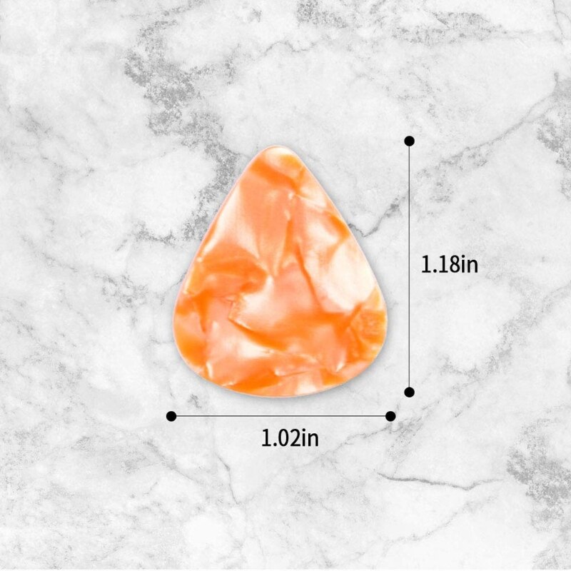 19 stuks/set gitaarplectrums wijsvingerplectrums voor elektrische akoestische gitaren ukelele 77hc