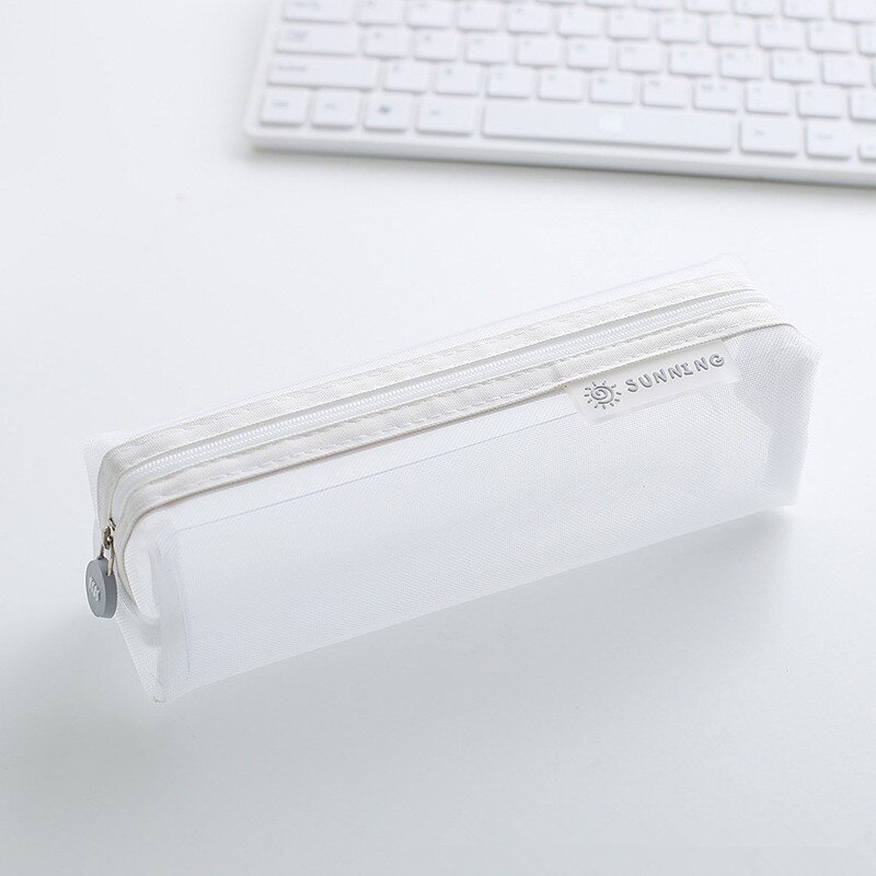 grid pencil case Transparent estuche escolar Kawaii school supplies estojo escola kalem kutusu material escolar pencilcase