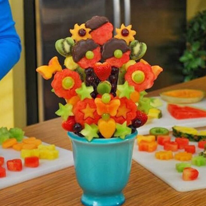 1 Set Fruit Salad Carving Vegetable Fruit Arrangements Smoothie Cake Tools Kitchen Dining Bar Cooking Accessories Supplies
