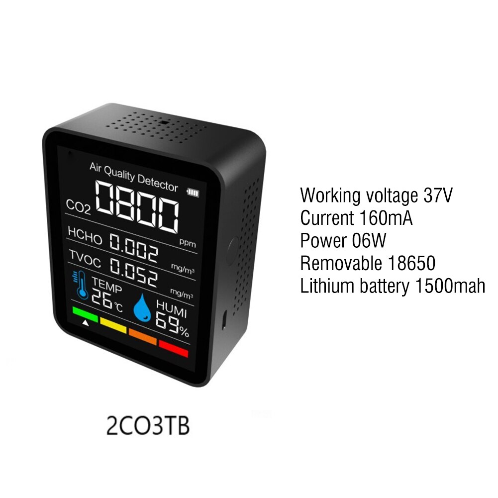 Smart CO2 Sensor Air Detector Carbon Dioxide Detector Agricultural Production Greenhouse CO2 Meter Air Monitor