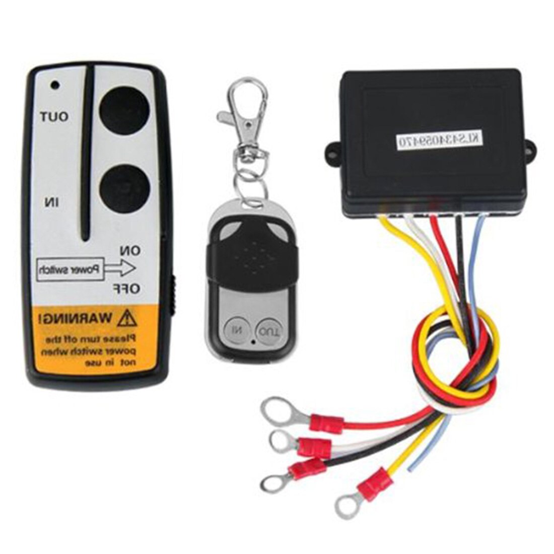 Marsnaska 3 Wireless Winch Remote Control Set Kit 12V For Truck Jeep SUV ATV