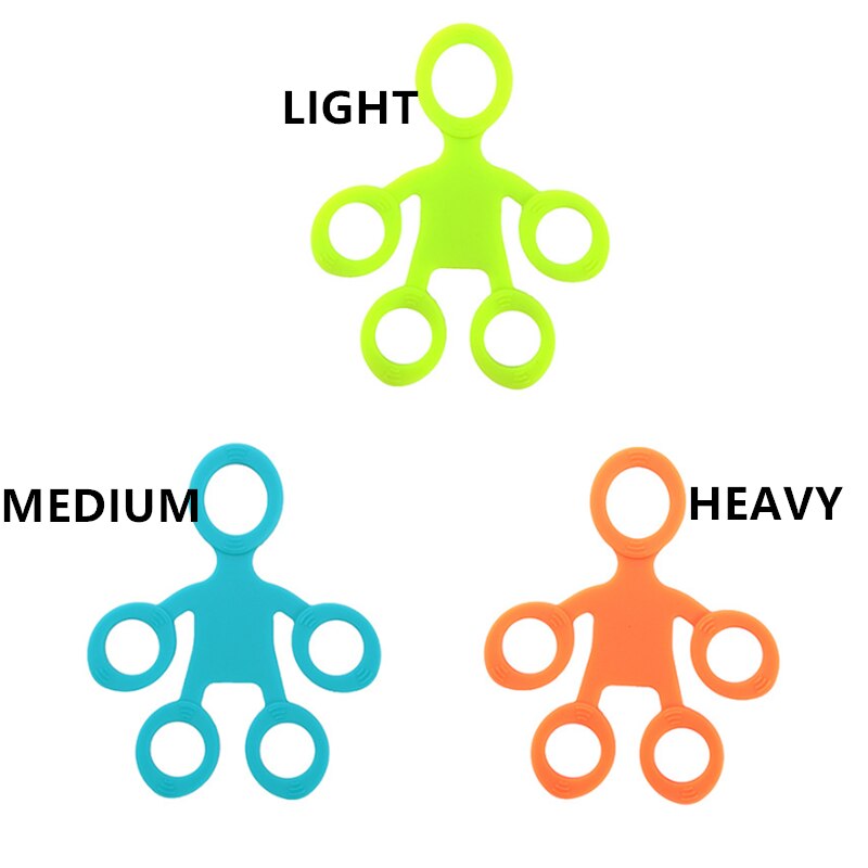 Anello ginnico Finger Grip Silicone Antistress resistenza banda Fitness barella 3 livelli dito giocattolo sensoriale per autismo ADHD