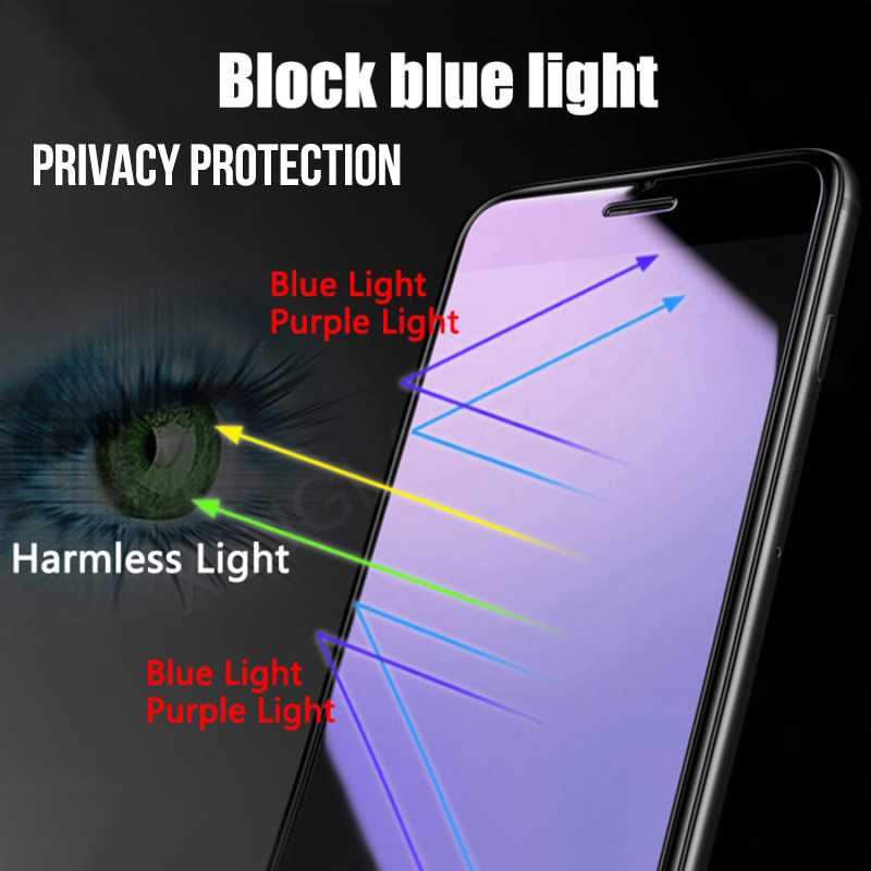 Protetor de tela de privacidade anti-luz azul, 5 peças para iphone 15 14 13 12 mini 11 pro xr xs max película protetora de vidro anti-espionagem