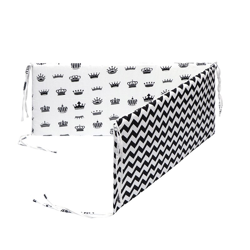 Baby Nursery Nordic Sterren Baby Bed Dikker Bumper Een Stuk Wieg Rond Kussen Cot Protector Kussens Pasgeborenen Kamer decor: 09