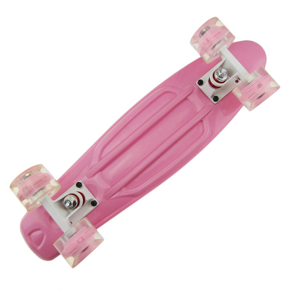 Mini Skateboards Cruiser Skateboard 22 inch Skateboard 1 Mit Hohe Rebound PU LED Licht Räder Für Anfänger Kinder Teens