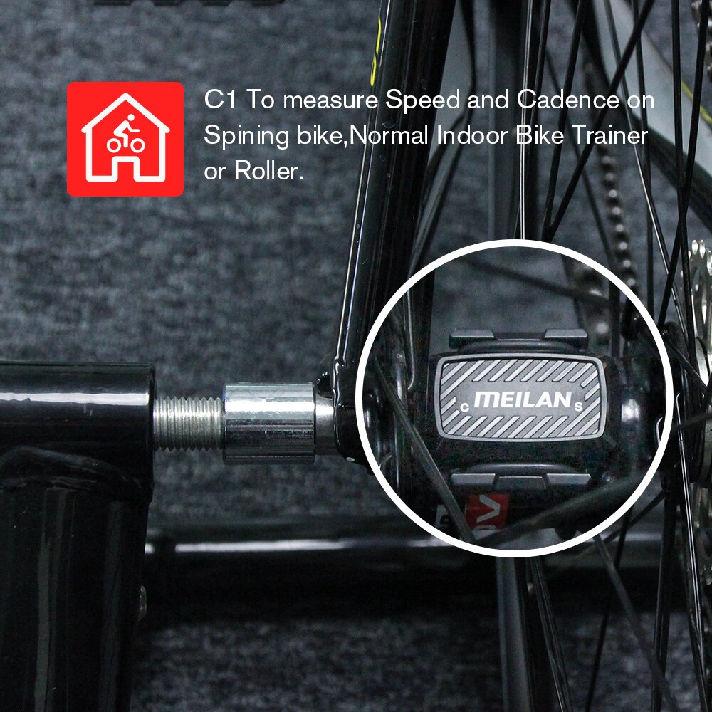 Bike Speed sensor Bluetooth 4.0 ANT+ Computer Speedometer Counter Cycling Cadence Sensor Fitness Meilan C1
