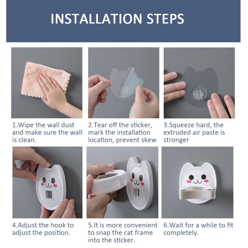 Wall Mounted Organizer Holder Suction Cup Nail Clip-mop Clip Brush Hook For Broom Storage Rack Bathroom Organizer Accessory