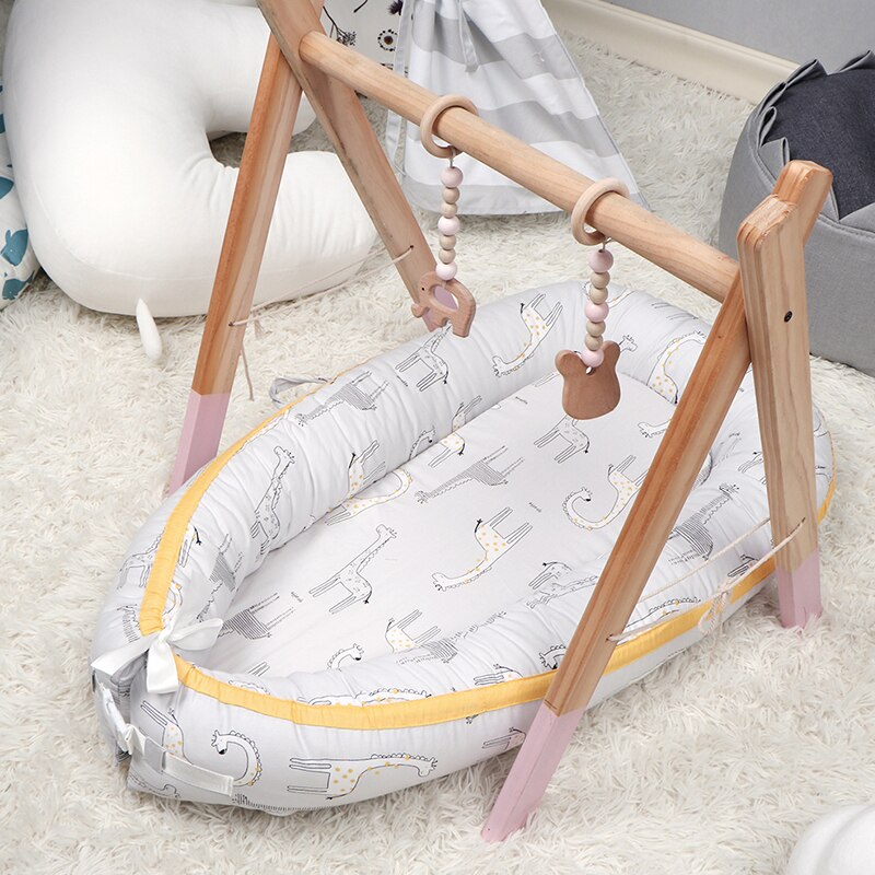 Portable Travel Bed Baby Nest Newborn Bed For Boys Girls Infant Outdoor Cotton Crib Bumper baby Newborn Bed Room Decor