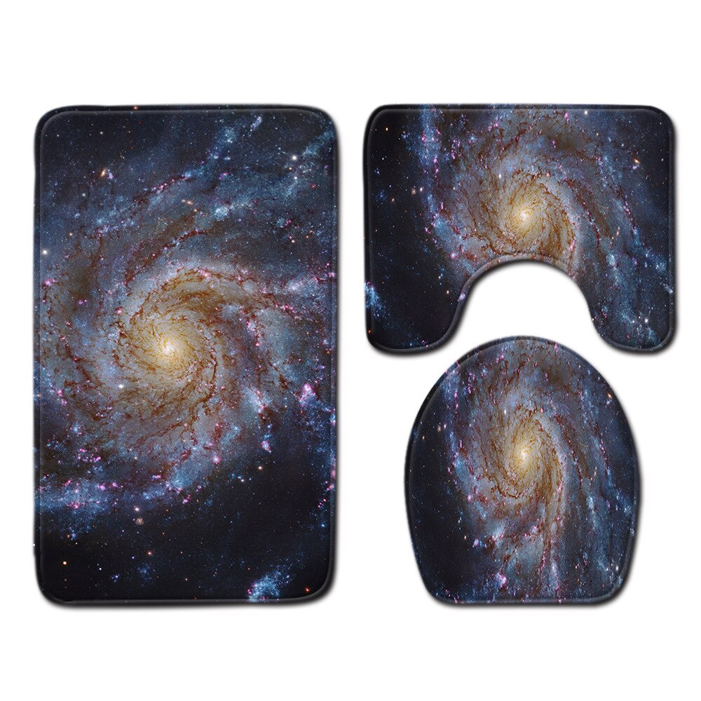 Ster badkamermat toilet driedelige set badmat badmat baddecoratie badkamertapijt badmatset: Q190910-a029