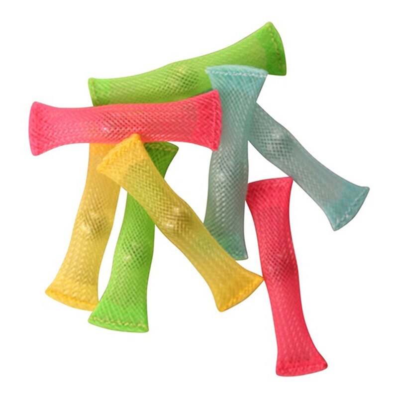 Decompression Toy Weave Network Management Belt Marbles Simple Solid Color Children's Toy Puzzle Fun Children Toys