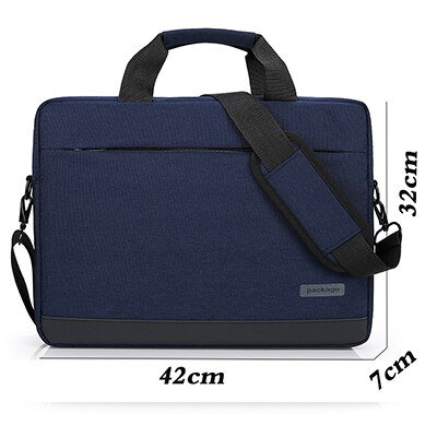 Handtas voor heren schoudertas waterdichte laptoptas casual reistas schoudertas heren oxford doek rits bovenhandvat tassen: Blauw groot