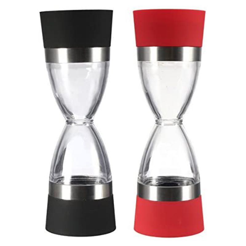 Dual Grind Pepper Salt Spice Seasonings Precision Grinder Mill Coarse To Fine Grain