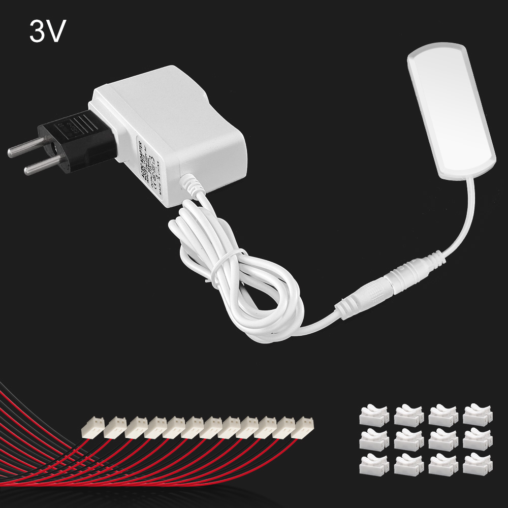 AC/DC Adapter Power Supply with 12ports Power Supply Output Universal Plug for Model Lamp/Railway/Railroad/Train Layout: Silver