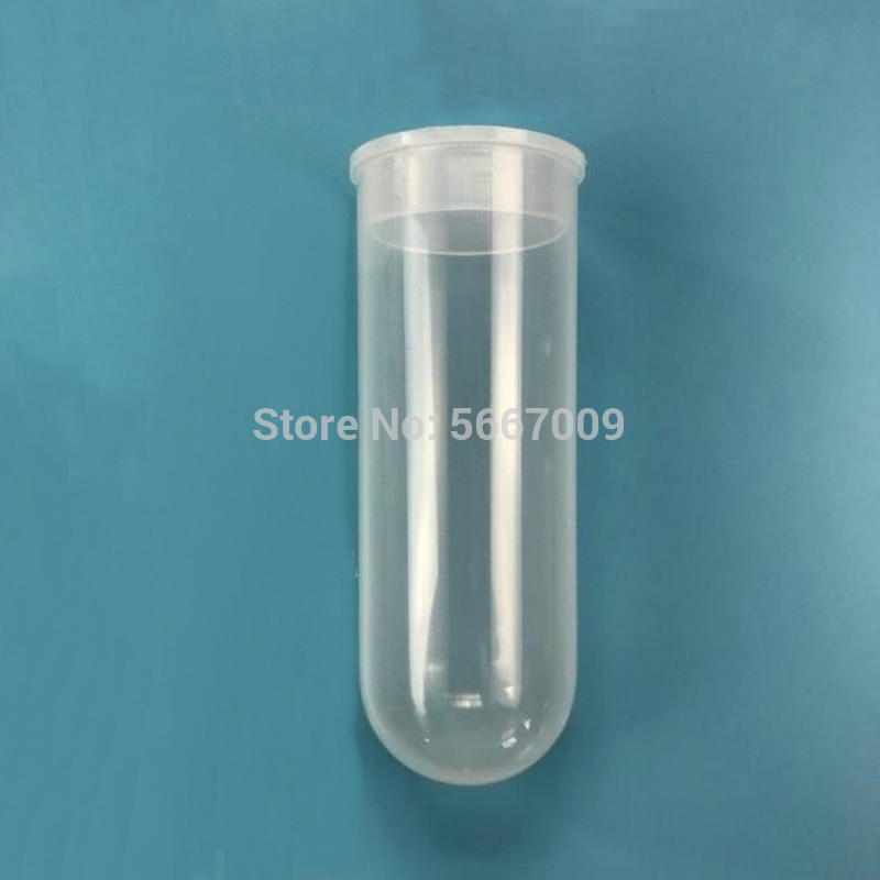 Tubo de centrífuga de plástico transparente, microcentrífuga de PP de fondo redondo con tapa de enchufe plano, viales de muestra de prueba, 30 unids/lote, 100ml