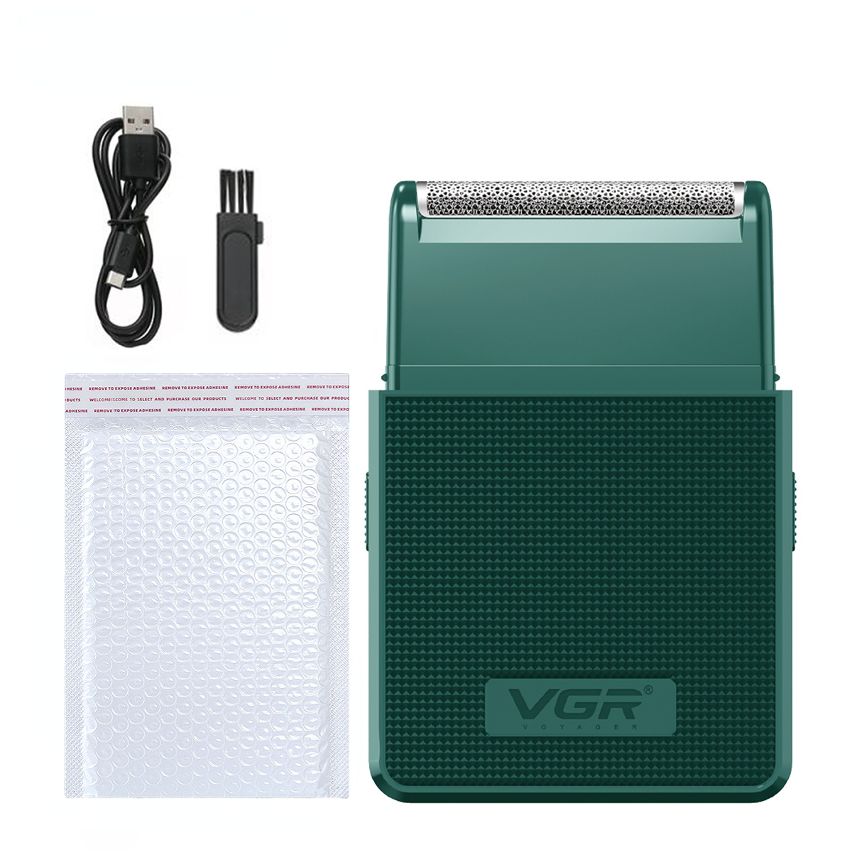 VGR Scheermes Professioneel Scheerapparaat Oplaadbaar Baardtrimmer Draagbaar Scheerapparaat Elektrisch Trimmer Reciprocating Scheerapparaat voor mannen V-376: Goud
