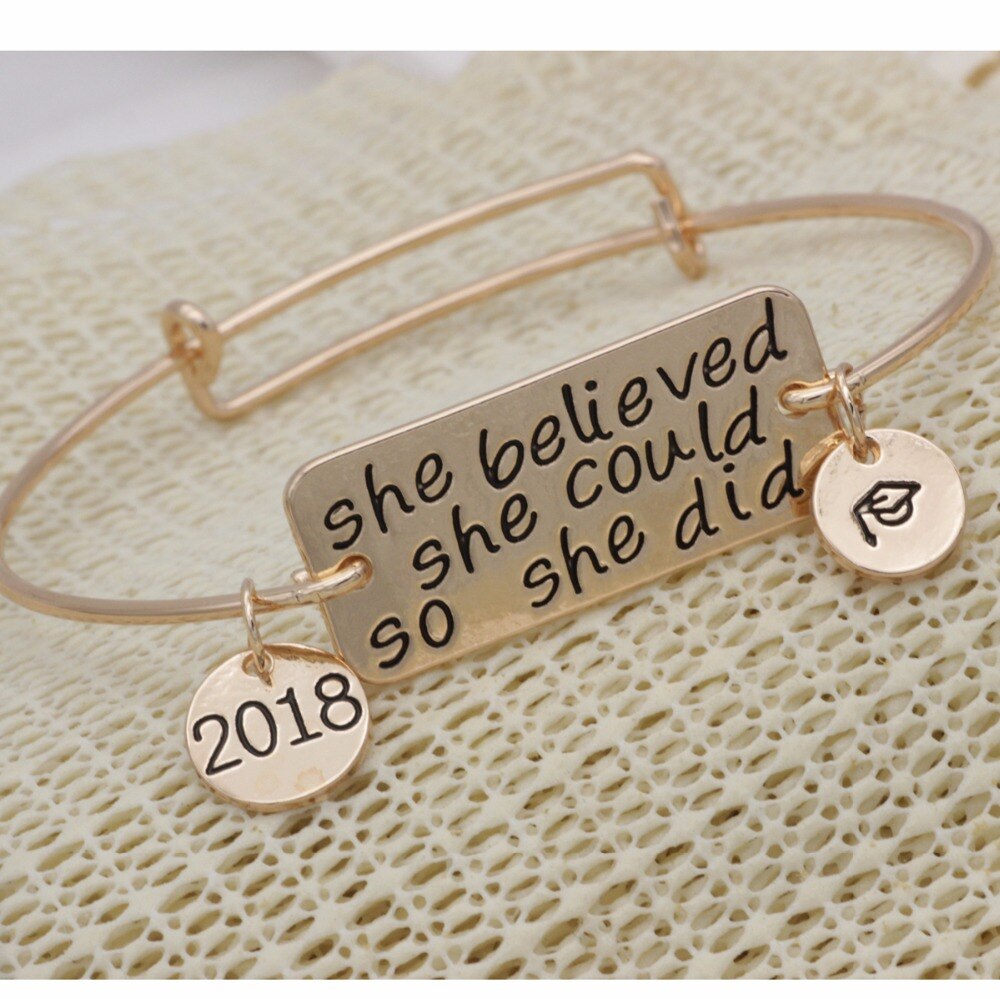 Sie angenommen sie könnte so sie haben armreifen inspirierend armbänder awareness armreifen es ist einstellbar armreifen YLQ0611
