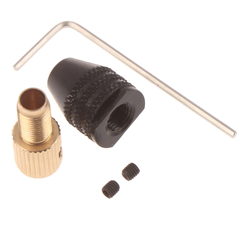 Elmotoraxel mini borrchuck fixtur 0.5-3.2 mm borr micro borr chuck sexkant borr chuck 2.3mm/3.17mm/ 5mm