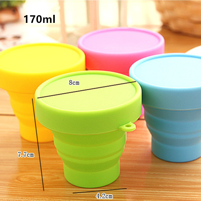 Portable Silicone Telescopic Drinking Collapsible Folding Cup Travel Camping Folding Outdoor Retractable Coffee Water Tooth Bug