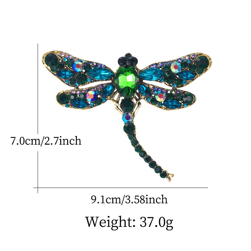 6 stück baiduqiandu Vintage Libelle Broschen für Frauen Große Insekten Kleid Mantel Pins Zubehör Nette Schmuck