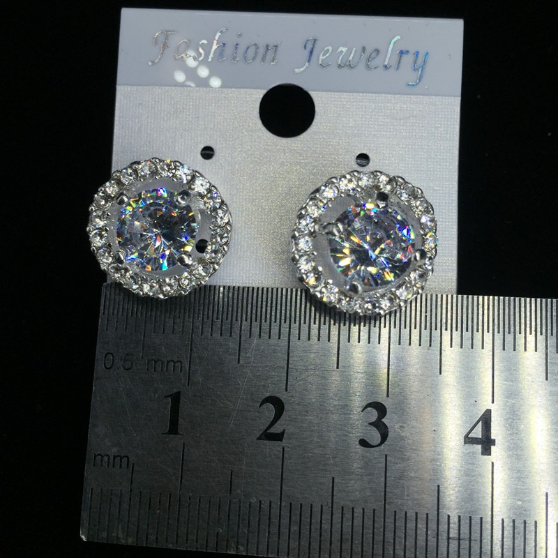 Meghan Markle Wedding earrings Jewelry CZ Rhinestone For Women round Earrings RE3183