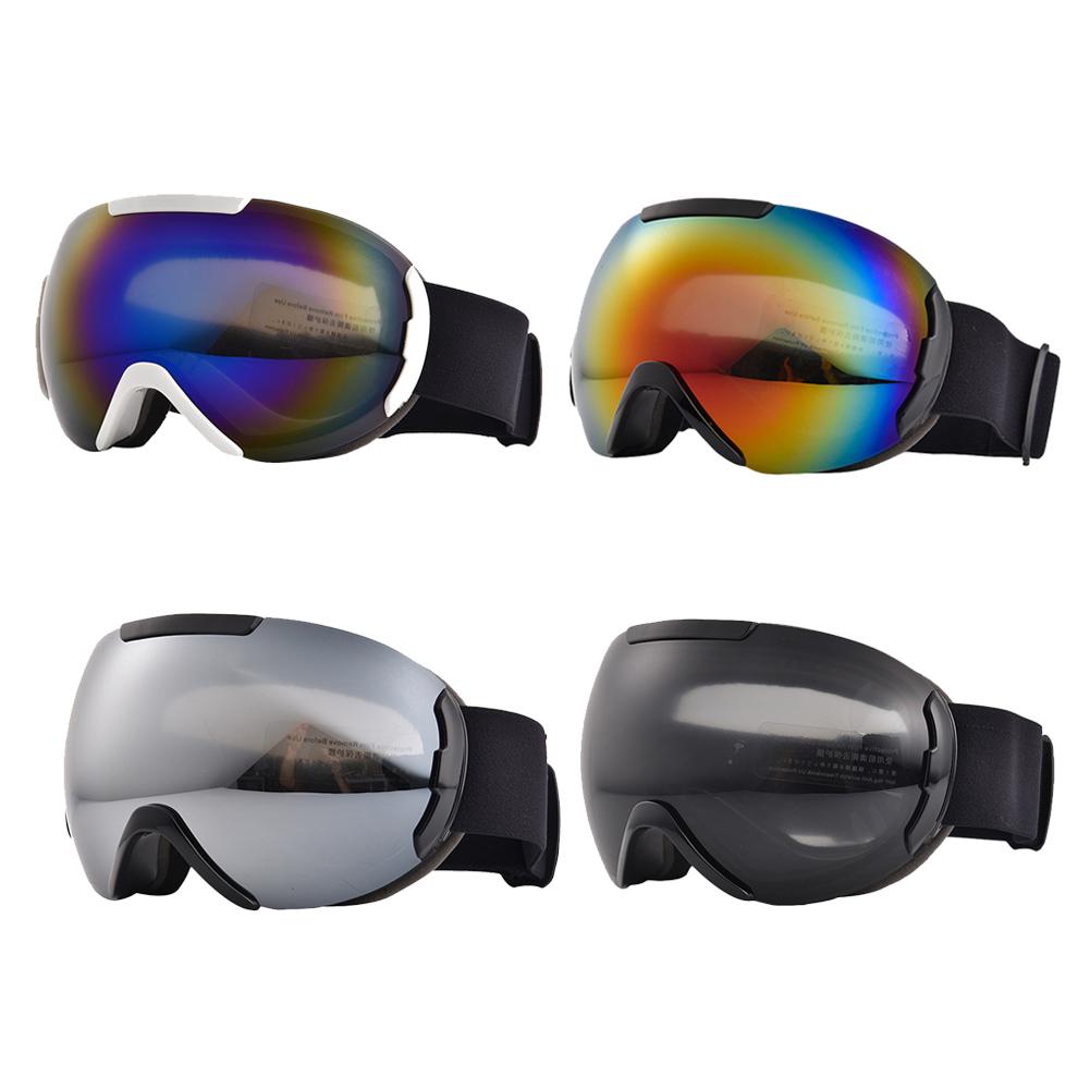 Skidglasögon snowboard sportglasögon uv-skyddande dubbelskiktad skidåkning bergsklättring stora glasögon med anti-im för herr dam