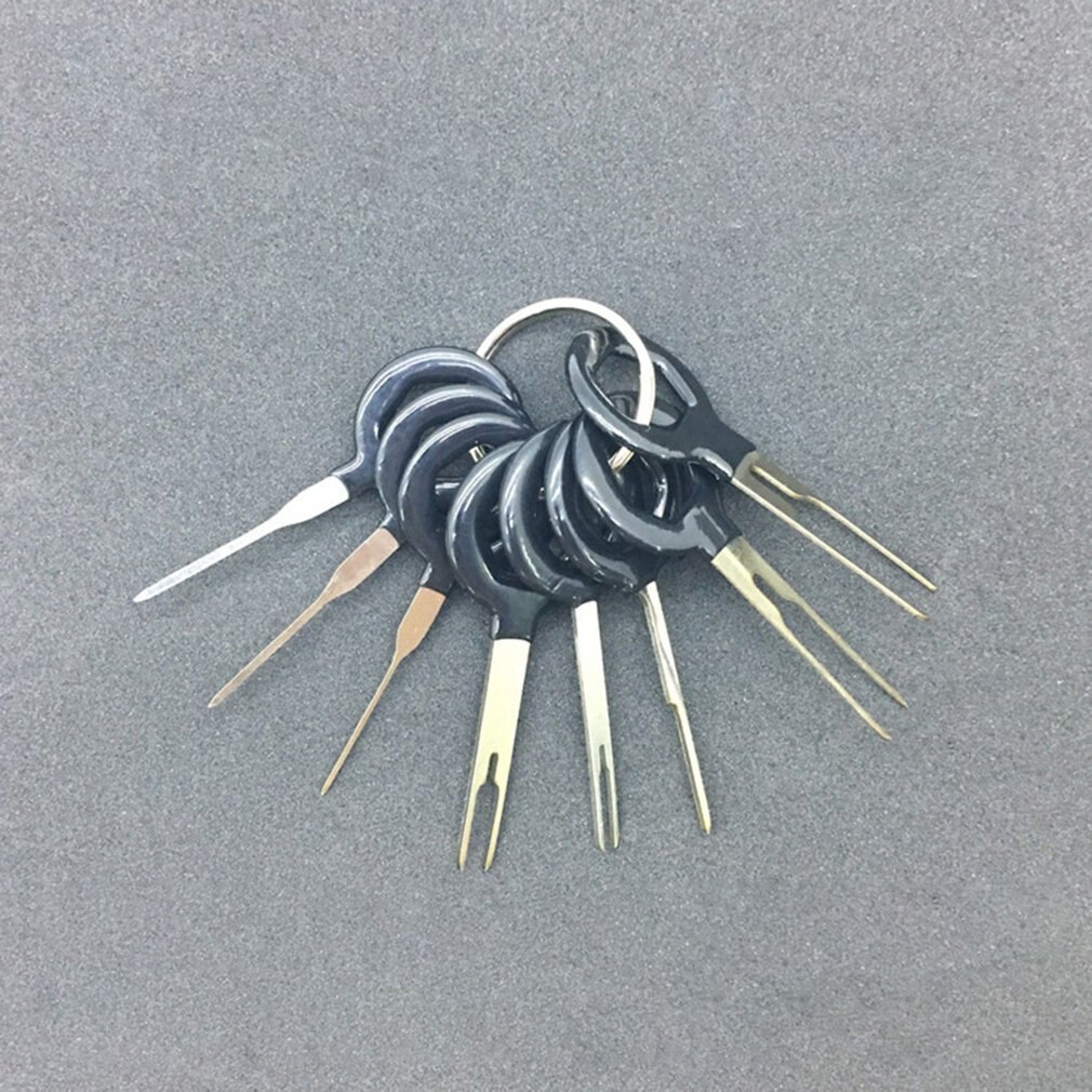 Car Terminal Removal Tool Kit Harness Wiring Crimp Connector Extractor Puller Release Pin Repair Tools: 8 pcs