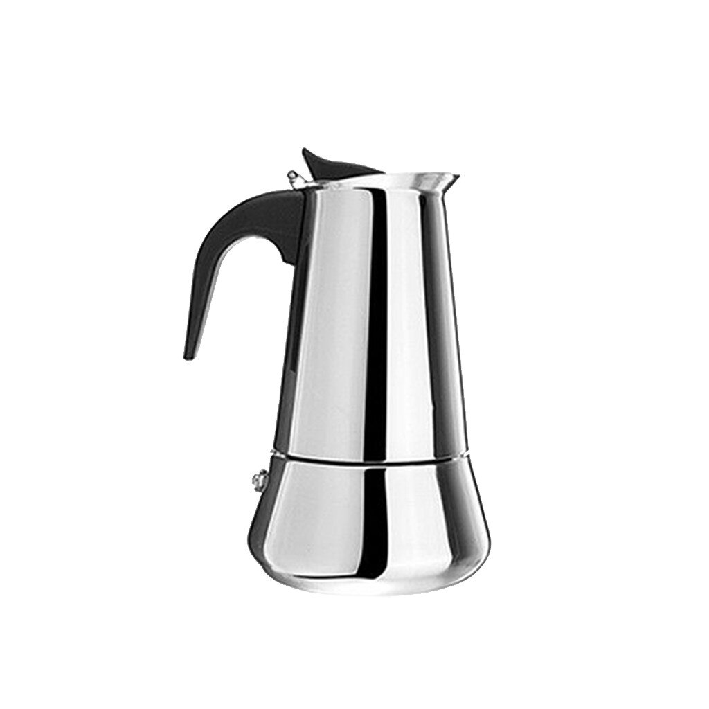 Rvs Italiaanse Mokka Pot Koffie Pot Thuis Koffie Machine Dikke Stijgende Type Breed Bodem Koffiezetapparaat Pot Tool H0521