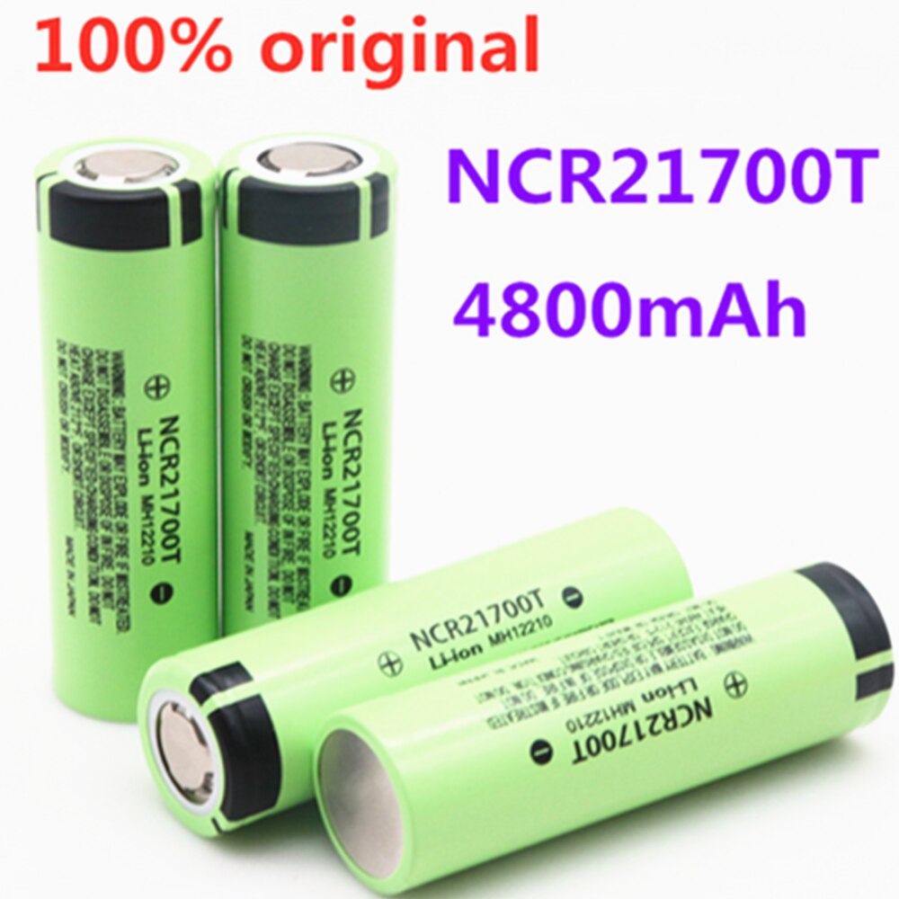 21700 NCR21700T Lithium-Akku 4800mAh 3,7 V 40A Hohe-entladung Batterie Hohe-ablauf Li-Ion Batterie