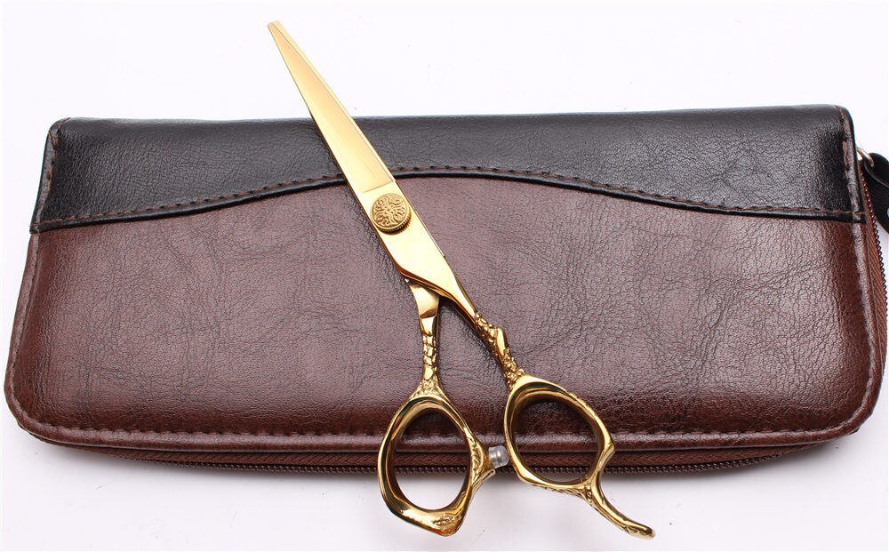 C9001 5.5in. 16cm 440c guld frisör sax skär sax gallring sax skönhetsverktyg hår sax verktygsuppsättning: C9001 jin  c 5.5yy