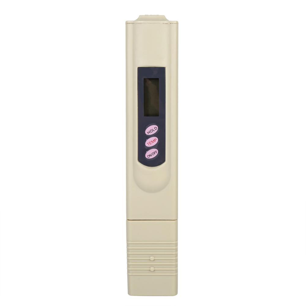 Digital Total Dissolved Solids Meter Or PH Meter Electrolyzer Iron Bars Water Temperature Tester Pen: Grey