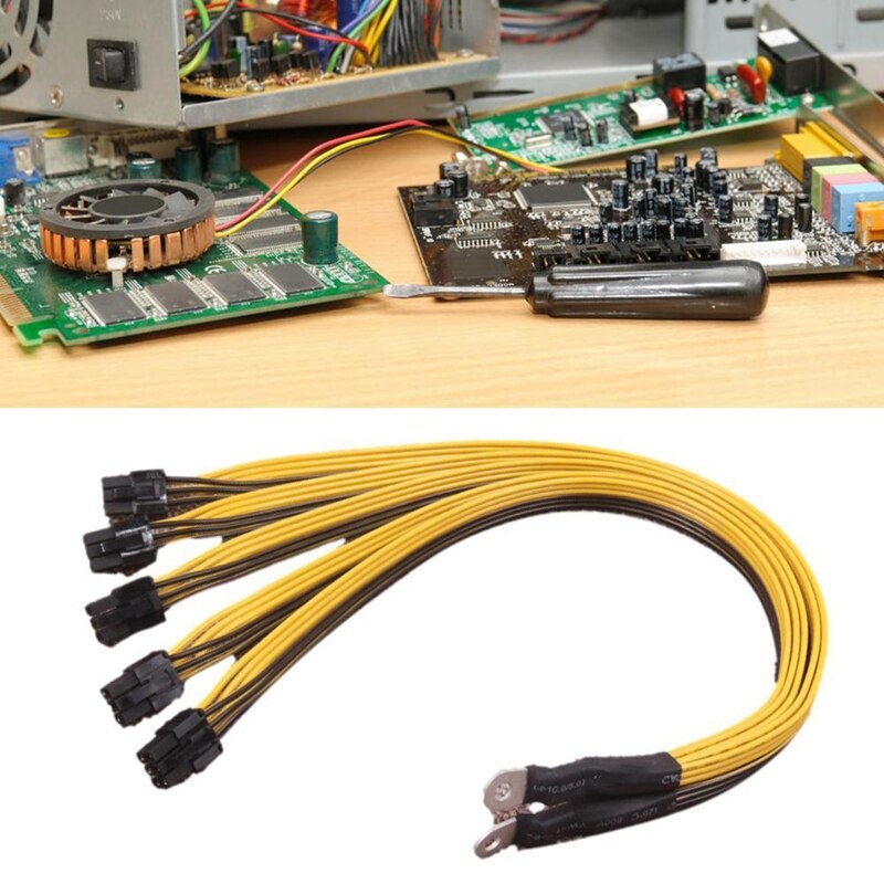 6 Pin Connector Server Power Supply Cable Pcie Express For P3 S7 S9 S11 Bitmain Miner Support Miner PSU Cable