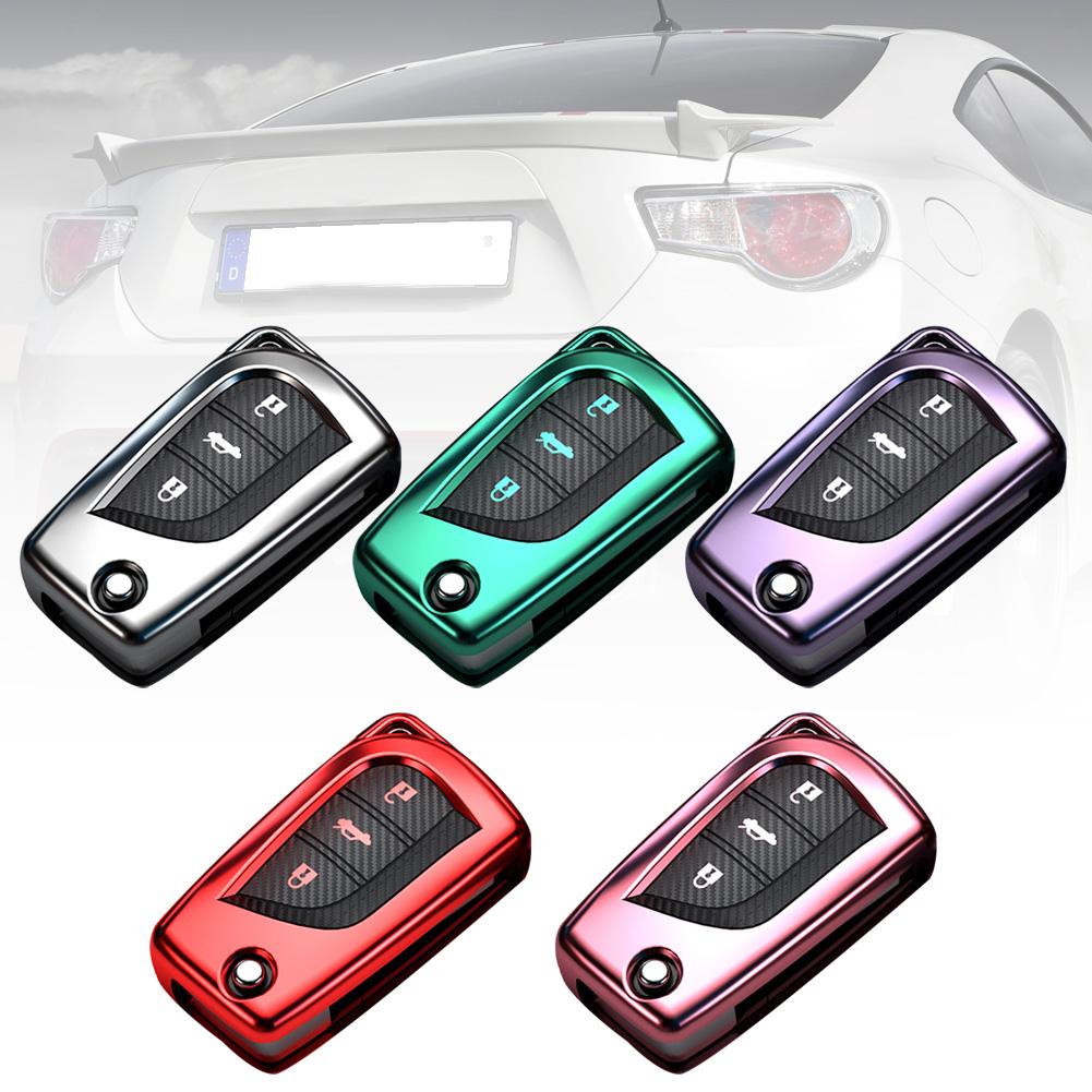 Car Key Signal Blocker Case Faraday Cage Fob Pouch Key Blocking Bag Fob TPU Protection Cover Case for Toyota Corolla Reiz