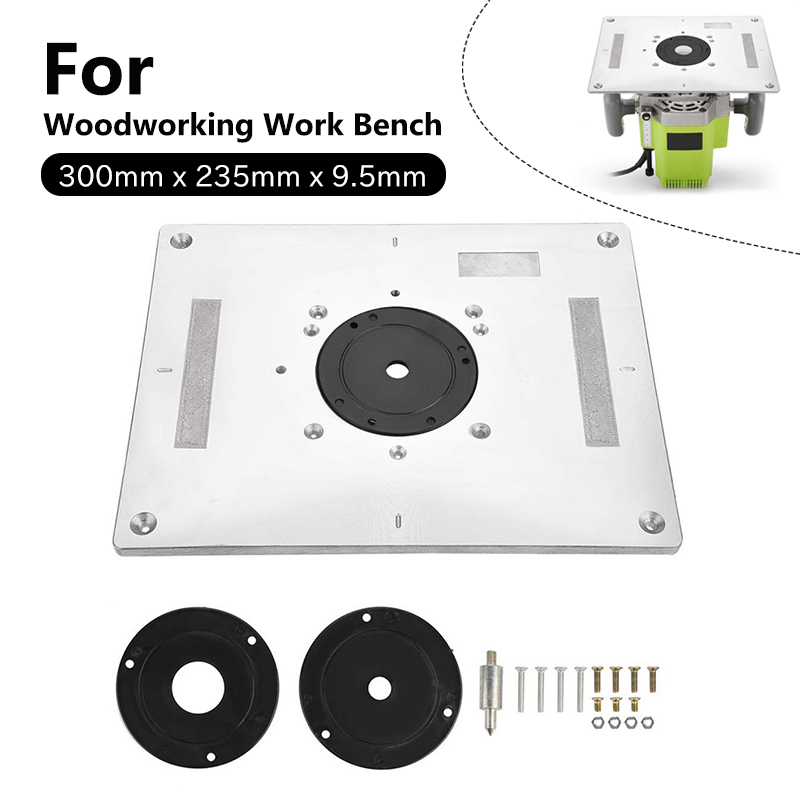 Aluminium Router Table Insert Plate Table Multi-purpose Woodworking Electric Wood Milling Guide Table Trimming Machine