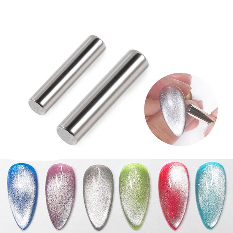 Magnetischer Nagelkunst-Stand – 5 Halter Aus Metall, Acryl-Basis, Zum Üben & Ausstellen Von Nail Art