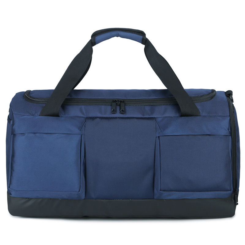 Waterdicht Heren Reistassen Canvas Casual Duffle Tas Lange Riem Anti-kras Multi-pocket Grote Capaciteit Handtassen XA138K: Blue