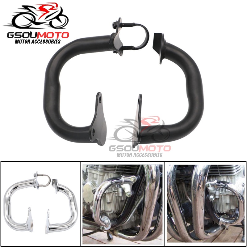Motorsykkel foran krasjstang motorbeskyttelse gjerde støtfanger til honda  rc42 nighthawk  cb750 cb 750 93-11 94 95 96 97 98 99 00 01 02