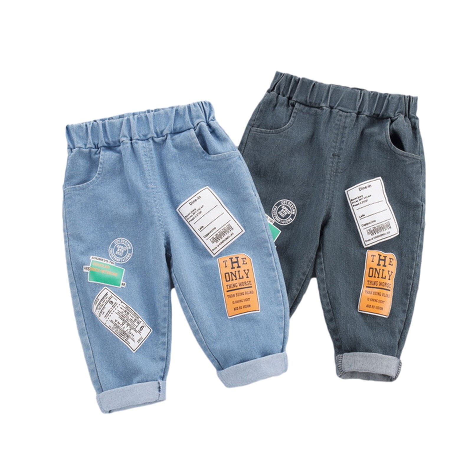 Vêtements d'automne pour bébé garçon, T-Shirt à manches longues + veste boutonnée + pantalon en Denim ensemble de 2 pièces