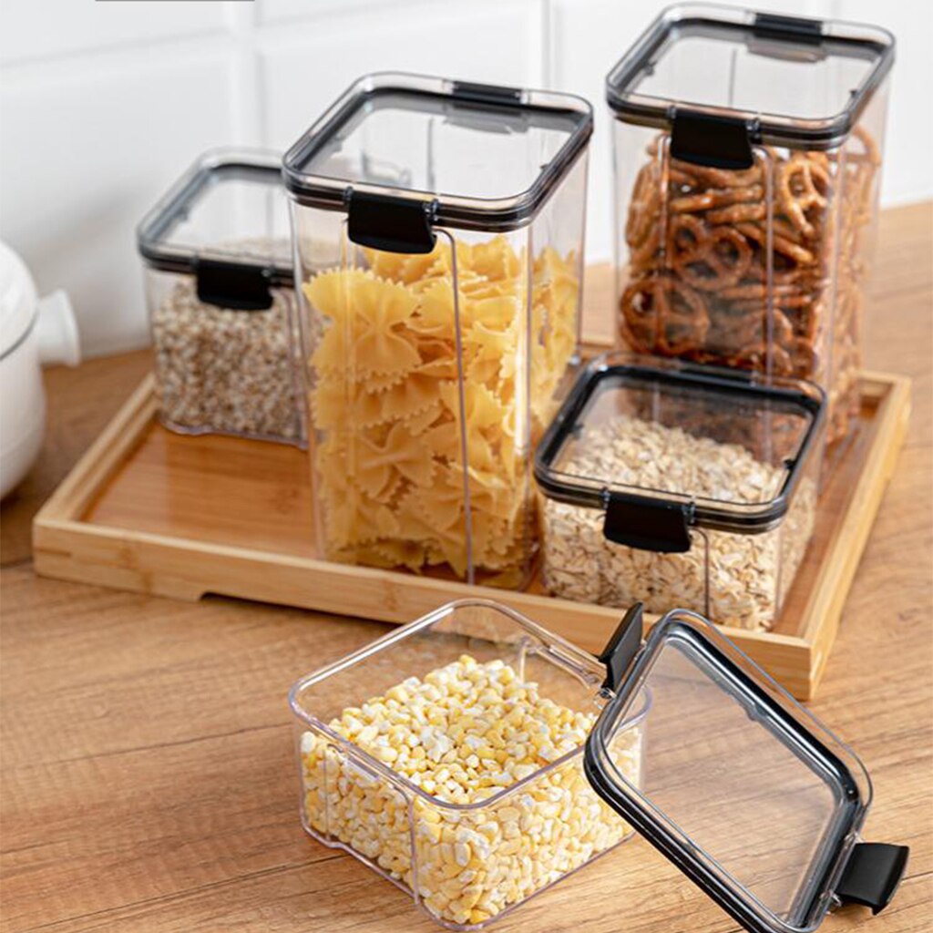 Large Capacity Airtight Dry Food Container Durable Cereal Storage Box Safety