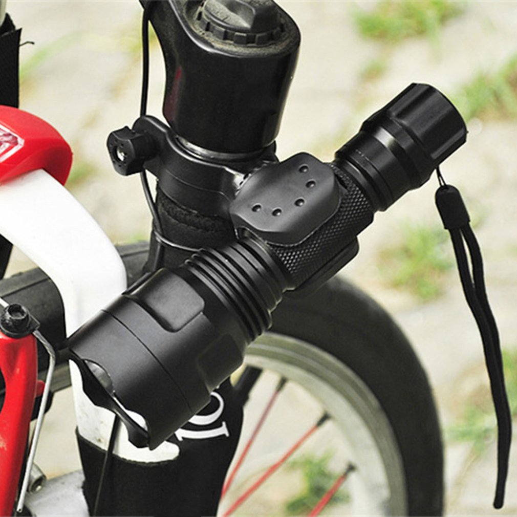 360 degrés Rotation vélo phare support vtt vélo de route vélo vélo avant lumière support de montage pince lampe de poche support