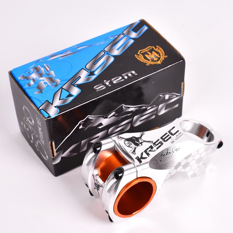Aluminium Legering Fiets Stuurpen Zwart Rood Racing Cyclus 35mm/31.8mm CNC Stuurpen MTB Mountain Road Stuur stengels Fietsonderdelen: Silver Skeleton