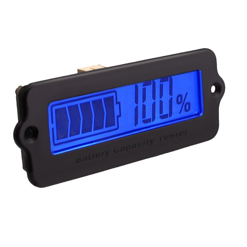 External Mounted LCD Digital Battery Capacity Indicator Tester for Lead-Acid Lithium Battery 12003091: Blue