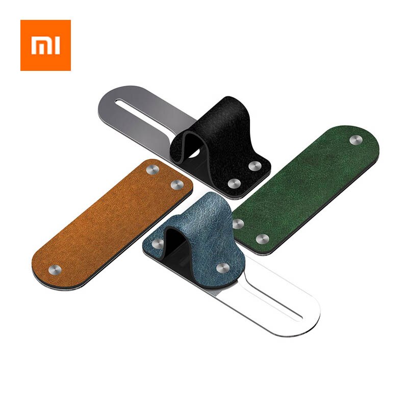 Xiaomi vingerringhouder van leer + roestvrij staal, telefoongreep voor in de auto, voor iphone xs/x /8/7/6