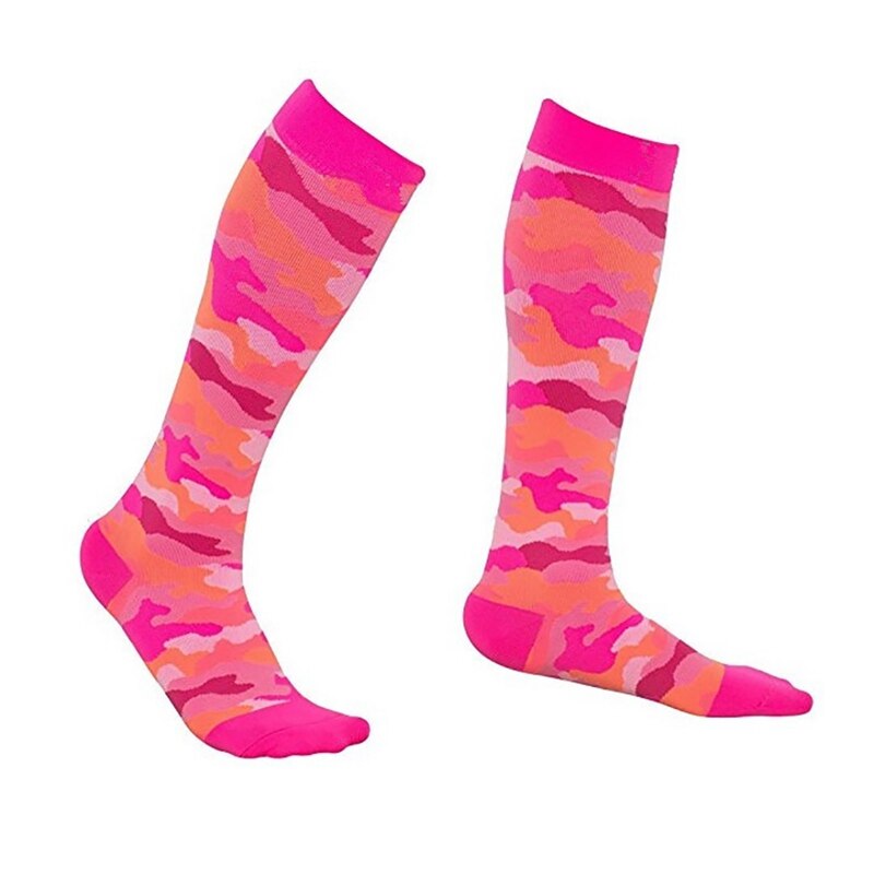 Chaussettes de Compression élastique lisse résistant à la chaleur genou résistant haute/longue Polyester imprimé Nylon bonneterie chaussures accessoires