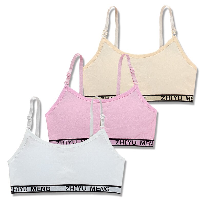 Reggiseni da allenamento per ragazze bambini 11 intimo morbido accessori per ragazze reggiseni per bambini traspiranti per ragazza teenager 8-16y Sling regolabile 13