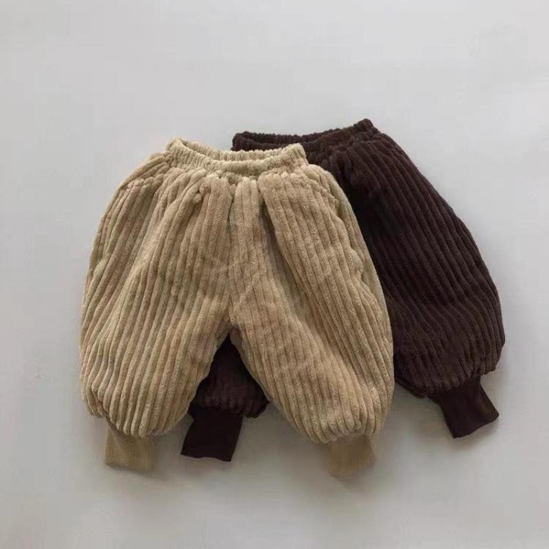 Winter Baby Warm Broek Kids Jongens Casual Corduroy Broek Plus Fluwelen Dikker Kinderen Broek Baby Meisjes Harembroek
