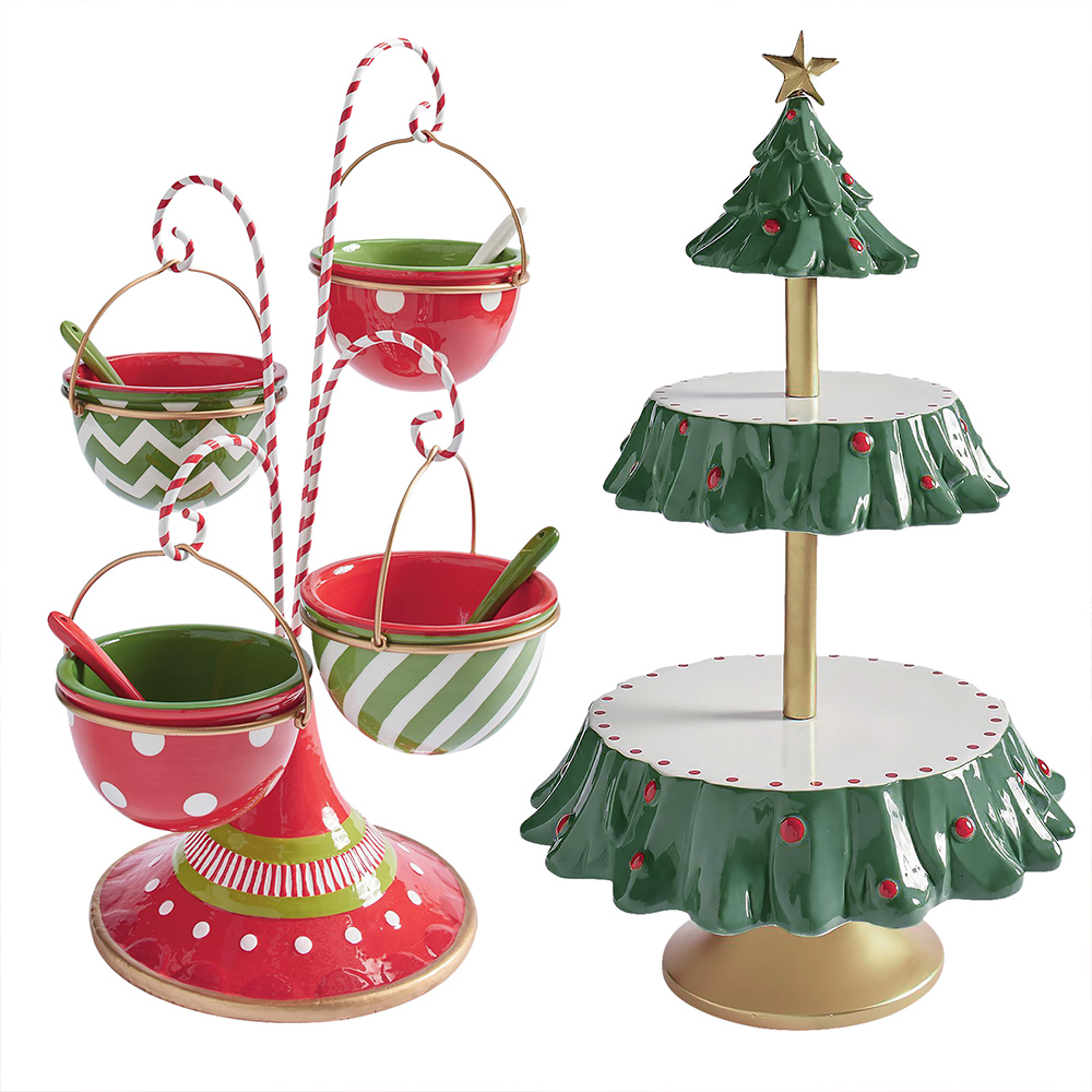 Kerst Decoratie Snack Kom Stand Kerstboom Snack Stand Kerst Dessert Brood Display Stand